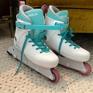 Impala in-line roller skates, Women’s size 9. Used twice.